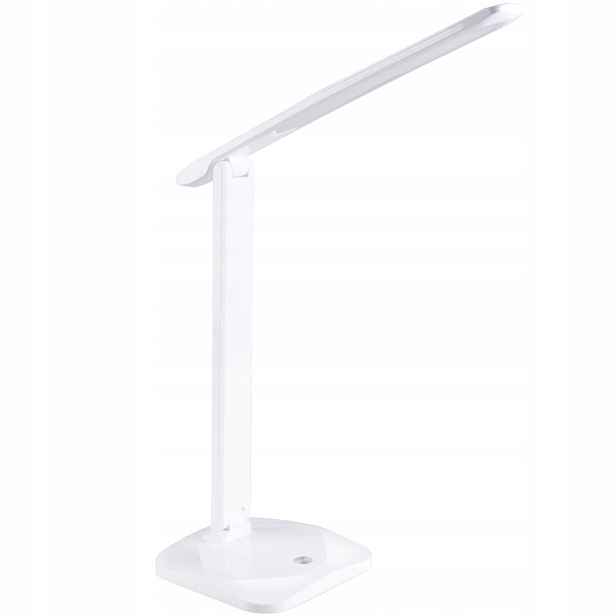 Led stolní lampa bílá školní moderní variabilní barva světla Polux