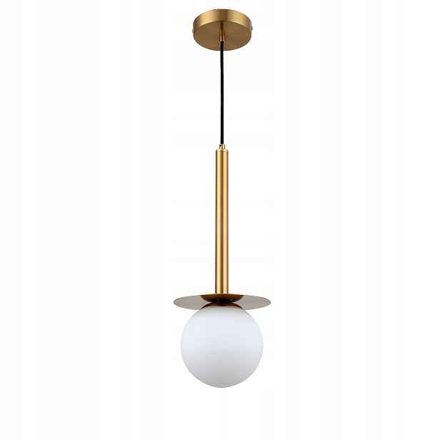 Light Prestige Roma závěsná lampa zlatá/bílá 1xE14 40W 120cm IP20