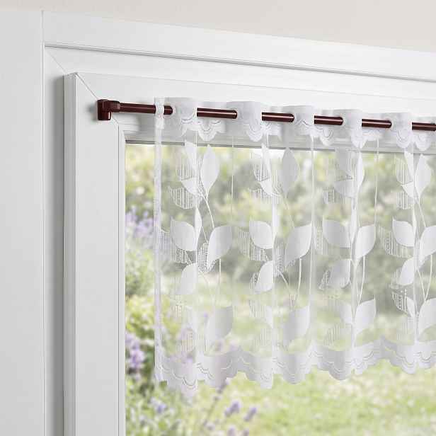 Vitrážová teleskopická samolepící tyč - vitrážka 40-60 cm, 60-80 cm VARIO MINI 2 kusy hnědá Mybesthome Rozměr: 60-80 cm