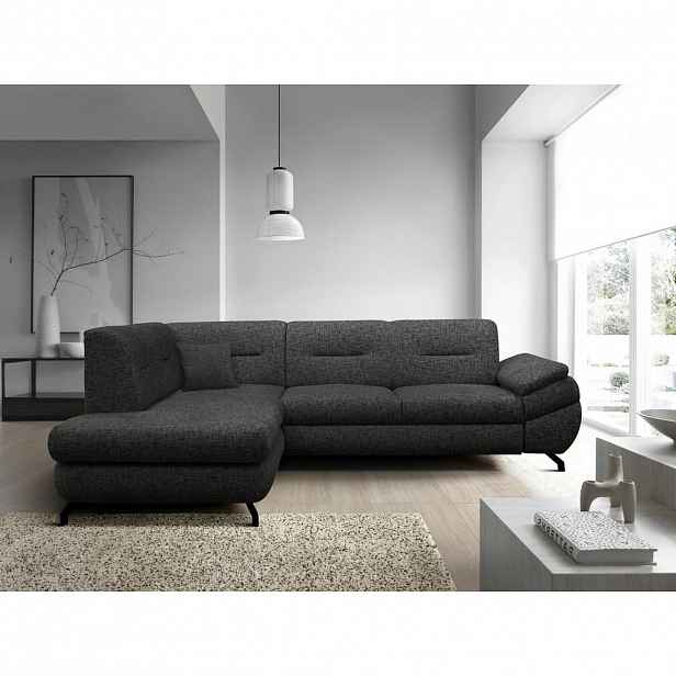 MID.YOU ROHOVÁ SEDAČKA, textil, tmavě šedá