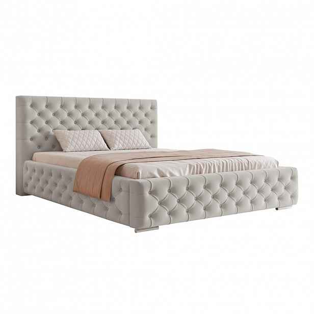 Fedve POLSTRBEDS CALLIA 160x200 cm, Šedá