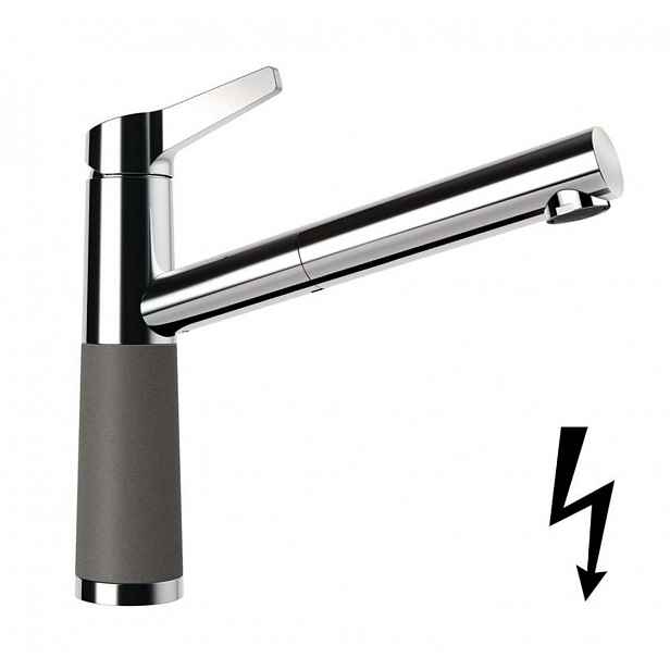 SCHOCK SC-510 - Dřezová baterie s výsuvnou koncovkou, Asphalt/chrom 554123GAS