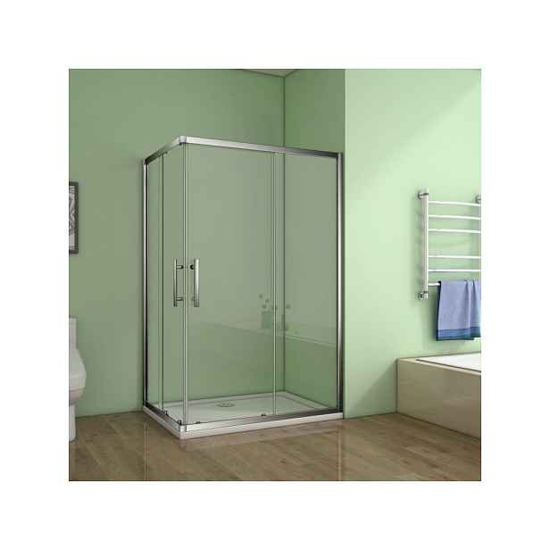 Stacato FLEUR LINE 75 x 70 cm - obdélníková posuvná sprchová zástěna s rohovým vstupem 750x700mm