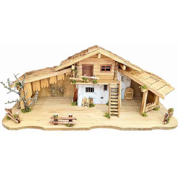 Vánoční Betlém *premium Světlý* 100x38x43 cm pro postavy 11-15 cm