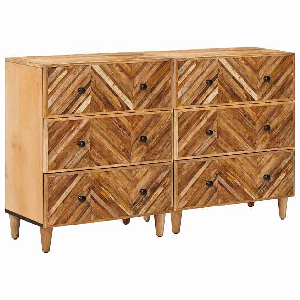 vidaXL Úložné skříně 2 ks 60 x 33,5 x 75 cm Masivní mangové dřevo