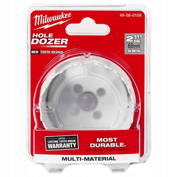 Korunkový Vrták na kovové dřevo 68 mm Milwaukee bimetalová Hole Dozer