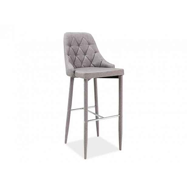 Barová židle TRIX šedá