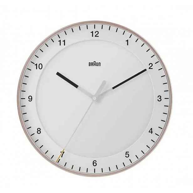 Braun - Nástěnné hodiny BC17, růžová/bílá 4007218671103