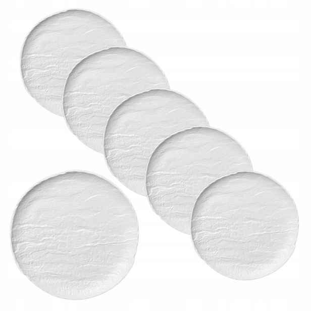 Dezertní talíř Wilmax kulatý matný porcelán 18 cm Imitace Kamene