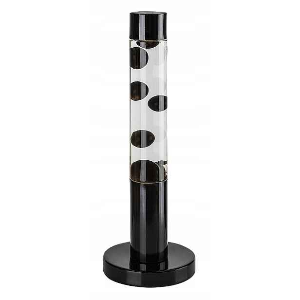 noční dekorativní stolní lampa láva lava černá 40 cm s žárovkou Rabalux