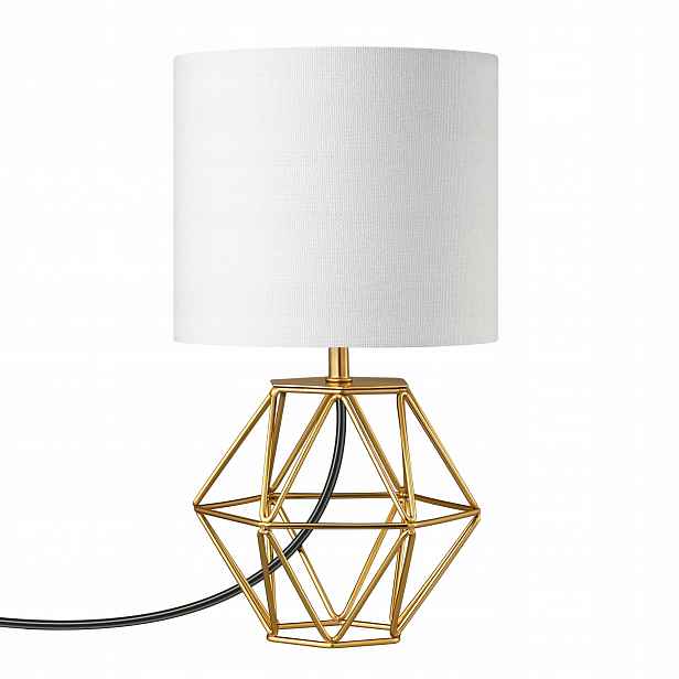 Noční lampička Edishine, moderní průmyslová stolní lampa s žárovkou E14, vintage