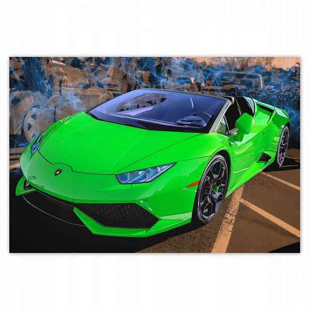 Plakáty 200x135 Zelené sportovní auto
