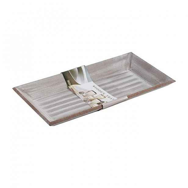 Tác dřevěný hranatý 40cm přírodní