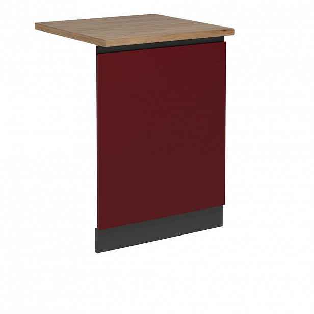Vicco ČELNÍ PANEL MYČKY R-Line Červená 60 cm , PD Dub