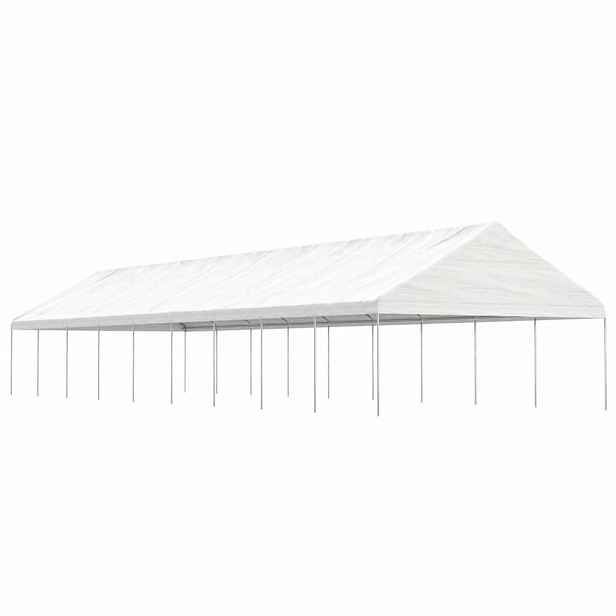 vidaXL Altán se střechou bílý 20,07 x 5,88 x 3,75 m polyethylen