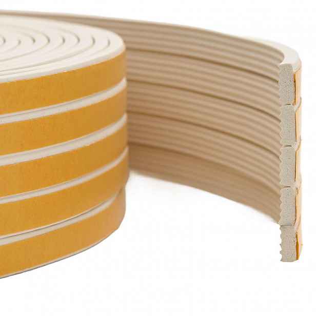 vidaXL Samolepicí okenní těsnění Bílá 10 x 4 mm 25 m EPDM pěna