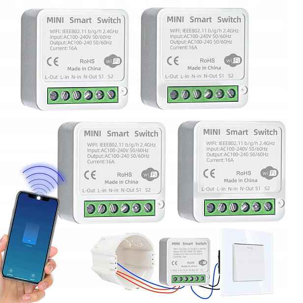 Bezdrátový Reléový Vypínač WiFi modul Smart 16A