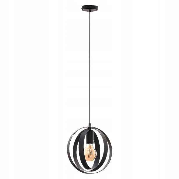 Černá závěsná lampa Cortado industriální s charakterem nad stůl Rabalux