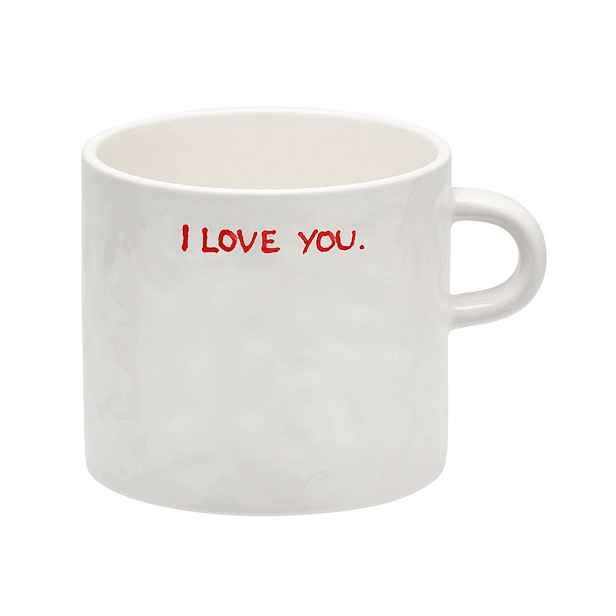 Keramický hrnek na čaj I Love You Bílý One size anna nina