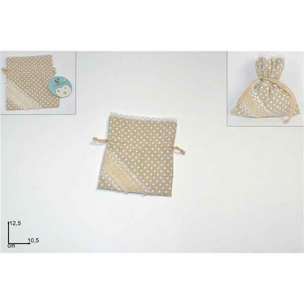PROHOME - Sáček juta 10,5cm