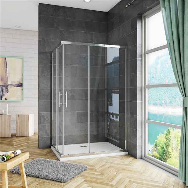 Sprchový kout obdélníkový, SIMPLE BASIC 110x70x185 L/P varianta, rohový vstup
