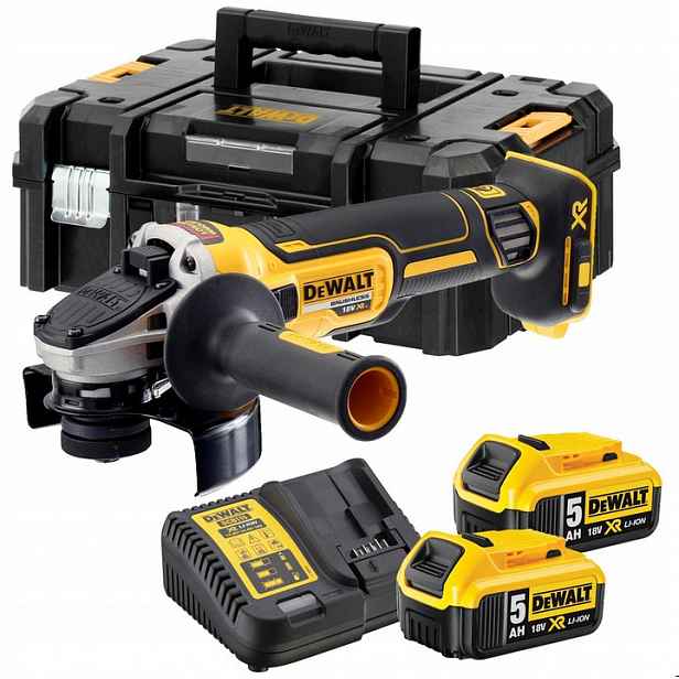 Úhlová Bruska Xr Li-ion 18V Xr 125 MM, 2 Aku 5.0AH, Kufer