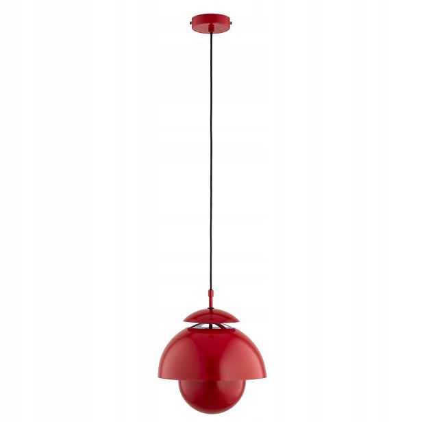 Alfa Runo Závěsná lampa červená kovová 1xE27 15W IP20 85cm