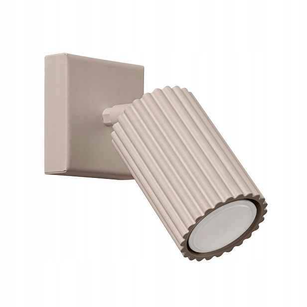 Sollux Nástěnné svítidlo taupe pohyblivý vroubkovaný reflektor 1xGU10 10W Karbon