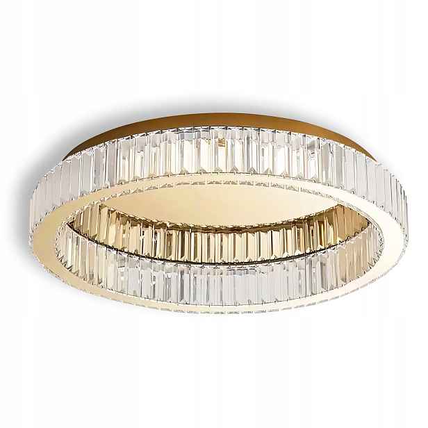 stropní svítidlo Led křišťálová stropní svítidlo 60 cm zlatá neutrální barva glamour