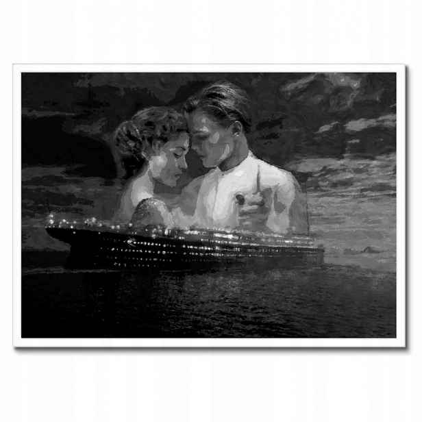 Plakáty v rámu 70x50 Titanic Černobílé