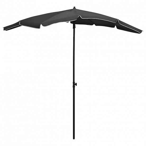 vidaXL Zahradní slunečník s tyčí 200 x 130 cm antracitový