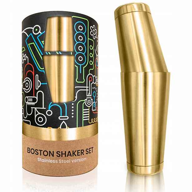 Barmanský shaker profesionální bostonský set ocelový Tin-Tin 750 ml