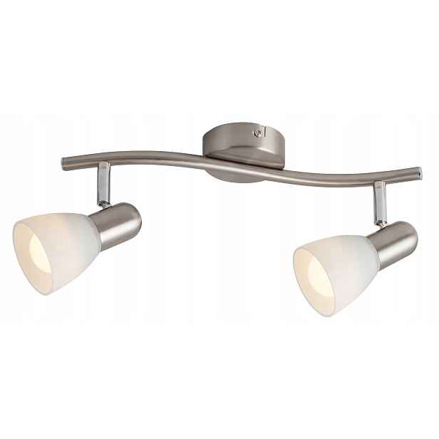 Nástěnný/stropní reflektor chrom satén bílý E14 2x40W Soma 6302 Rabalux