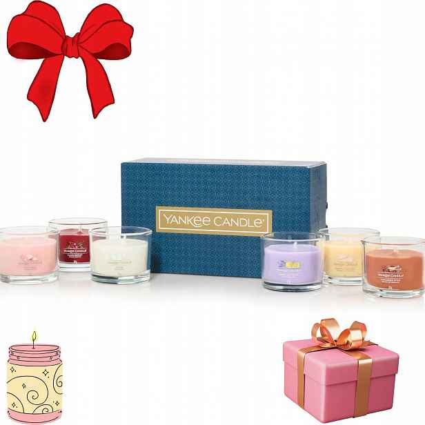 Sada 6 svíček Yankee Candle , perfektní vánoční Dárek