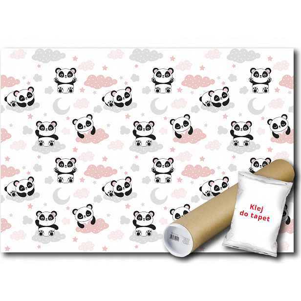 Vinylová Fototapeta Medvídci Panda Mraky 368x254