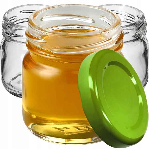 100x Zavařovací Sklenice 40ml Šroubovací Víčko FI43 Na Přípravu Medu