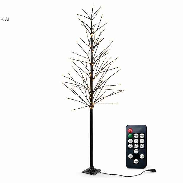 Vánoční Stromek 210 Bílý teplý Led s Časovačem 120 cm
