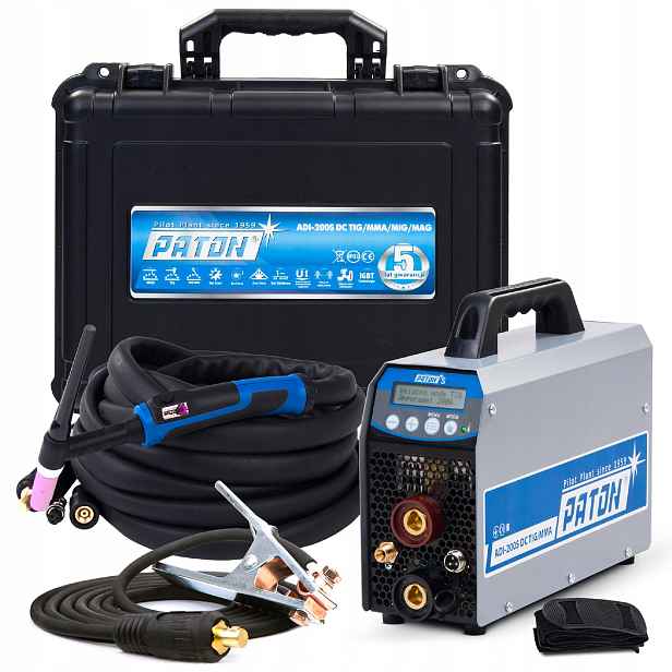 Invertorová Svářečka Paton Adi 200 Standard Mig Mma Tig 200A 230V Puls Igbt