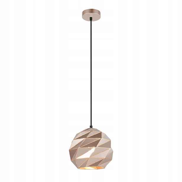 Italux Palermo Závěsná lampa Moderní Zlatá Ø21,5 cm E27 40W