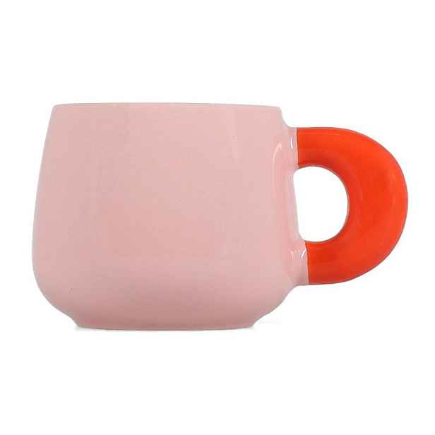 Růžový hrnek z kostního porcelánu 470 ml Coco – ONA