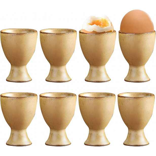 Skleničky Na Vejce 8 Ks Porcelánové 5X6,9 CM Glazurované