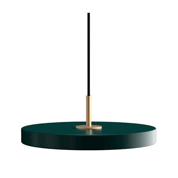 Tmavě zelené LED závěsné svítidlo s kovovým stínidlem ø 31 cm Asteria Mini – UMAGE