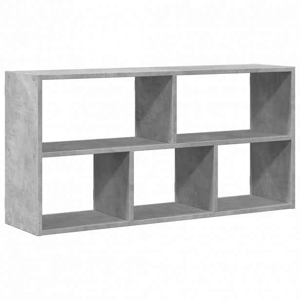 vidaXL Nástěnná police betonově šedá 100 x 25 x 50 cm kompozitní dřevo