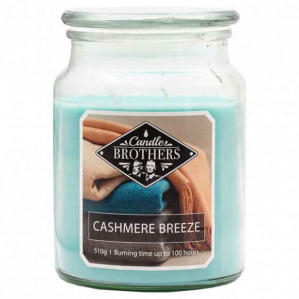 VONNÁ SVÍČKA Vícebarevná Cashmere Breeze ve skle