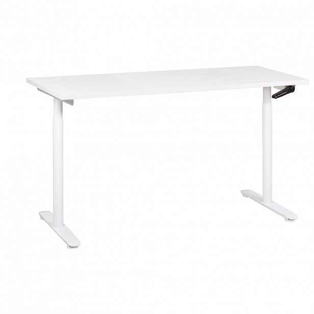 Beliani PSACÍ STŮL bílý 160/72 cm manuální výškově nastavitelný Destin IV