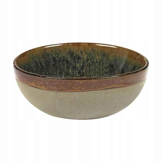 Miska Serax Surface M 11 cm, šedá/indi šedá 8 ks