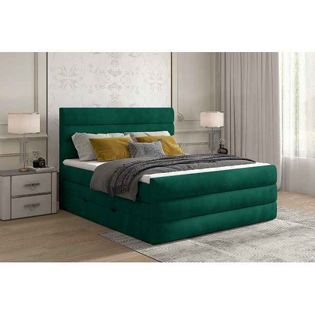 Boxspring Cande Rozměr: 140 x 200 cm, látka: Monolith 37