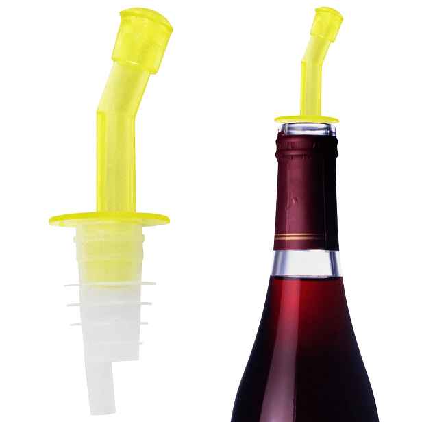 Kmt Style 5404941 Plastový trychtýř na alkohol, 10cm, 2ks, žlutý
