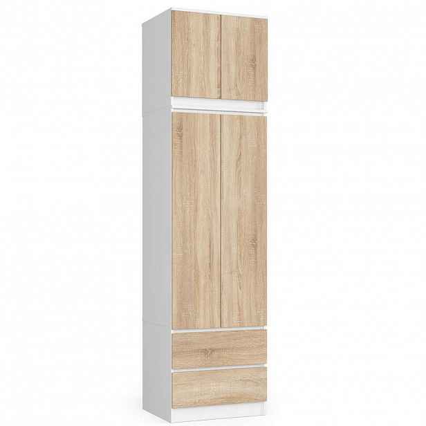 RAUMHIRSCH FURNITURE ŠATNÍK Bílý, dub Sonoma 234/60/51
