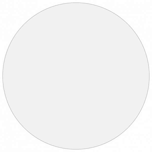vidaXL Ochranná fólie na stůl průhledná Ø 60 cm 1,6 mm PVC